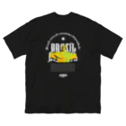 RENASCENTのストリートウェア BRASIL プリント T シャツ。 ビッグシルエットTシャツ