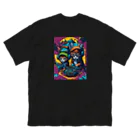 elelelのMusic cat Big T-Shirt