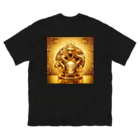 【金龍】Kinryuの【金運爆上げ】金龍守護神グッズ_001 ビッグシルエットTシャツ