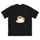 シンプル 組み合わせ用 ファッションのシンプル コーヒー Big T-Shirt