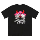 赤鬼Styleのガオ雲 白 Big T-Shirt