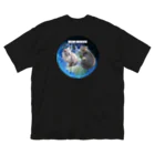 ちばっちょ【ち畳工房&猫ねこパラダイス】のトラ猫ワールド MEOW UNIVERSE ビッグシルエットTシャツ