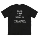 CRAZUS物販スペースのCRAZUS ホワイトロゴT Big ビッグシルエットTシャツ