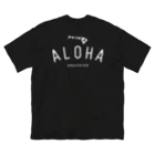 ハワイスタイルクラブの〔Back Print〕 ALOHA ISLANDS WHT LOGO Big T-Shirt