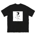 MASA/將貴のRose silhouette　スクエア ビッグシルエットTシャツ