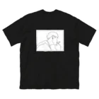 kirinoの耳にほくろがある彼 : big silhouette tee Big T-Shirt