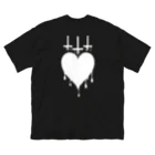 BlendropのMelty Heart ビッグシルエットTシャツ