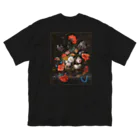 Rain Coatの花と時計の静物画 Big T-Shirt