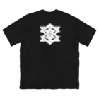 RMk→D (アールエムケード)の桔梗紋3D 白 ビッグシルエットTシャツ