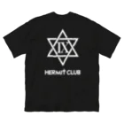 HERMIT CLUB 【 ハーミットクラブ 】の✡背面プリント&胸元ロゴ ビッグシルエットTシャツ