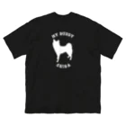 LienjuのNO DOG NO LIFE 柴犬バージョン ビッグシルエットTシャツ