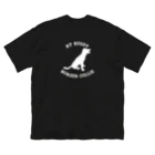 LienjuのNO DOG NO LIFE ボーダーコリーバージョン ビッグシルエットTシャツ