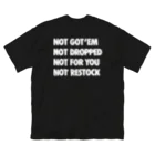 NO SNEAKERS SHOPのFUCKSNKRS [+バックプリント] ビッグシルエットTシャツ