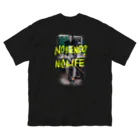 YANOのお店のNO  KENDO，NO LIFE くん ビッグシルエットTシャツ