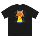 イラスト MONYAAT のバックプリント　たこさんwinなーとメンダコUFO Big T-Shirt