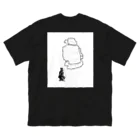 かちゃのたのしいの恵那ボルダー　ペンギン岩 루즈핏 티셔츠