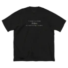 Re:AlohaのRe:Aloha ハワイ語〜黒字ver〜 Big T-Shirt