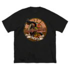 DownTheLineのSlapYourBeat Circle ビッグシルエットTシャツ