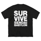 SURVIVESENDAIBABYLON@鈴木無花果のSURVIVESENNDAIBABYLON ビッグシルエットTシャツ