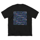 m7kenjiのpixelTextilePattern_01 ビッグシルエットTシャツ