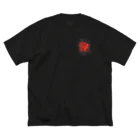 SOKICHISAITOのMOTOREDFLOWER ShiroiHana REDROGO ビッグシルエットTシャツ