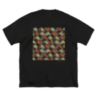 m7kenjiのpixelTextilePattern_02 ビッグシルエットTシャツ