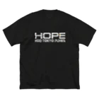 VΞDRA ART WORKSのNTP Guild HOPE - Moji logo collection / White ビッグシルエットTシャツ