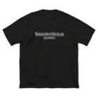 サクラギルドゲームズろうずのSGG 白文字のみ ビッグシルエットTシャツ