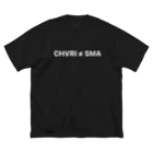 CHVRI≠SMAの香る男はモノトーン ビッグシルエットTシャツ