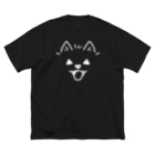 イラスト MONYAAT の 近すぎるポメラニアン04　ハロウィンB ビッグシルエットTシャツ