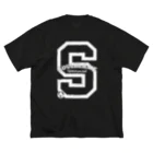 SOULBLAMEのBIG S LOGO TEE IN BLACK ビッグシルエットTシャツ