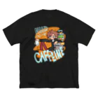 カニカニカフェのカフェインをもっと！ ビッグシルエットTシャツ