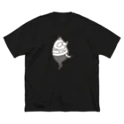 くらきち ONLINE SHOPのねこタイツ 漆黒の救世主 ビッグシルエットTシャツ