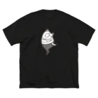 くらきち ONLINE SHOPのねこタイツ 漆黒の救世主 Big T-Shirt