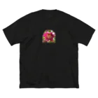 ハルノコのchristmas rose ビッグシルエットTシャツ