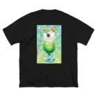 BARE FEET/猫田博人のメロンソーダフロート ビッグシルエットTシャツ