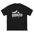 GRIMWORKSのTHE GRIMBATS logo-1 White Big T-Shirt