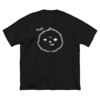 Mameyudoufuの【BIG】「ふんっ」白抜き (Tシャツ) ビッグシルエットTシャツ