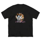 stancafeのグッズショップのスタンカフェTシャツ(動物大集合！) ビッグシルエットTシャツ