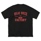 silk duzz factory APPARELのsilk duzz factory【college】レッド ビッグシルエットTシャツ