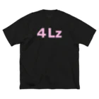 ストアヒガサ　SUZURI店の４Lz（文字：ライトピンク） ビッグシルエットTシャツ
