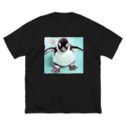 blackcofee12のペンギン赤ちゃん2 ビッグシルエットTシャツ