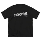 mf@PomPomBlogのDC PomPomBlog（white） ビッグシルエットTシャツ