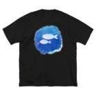 RabbitHouseの儚い魚 ビッグシルエットTシャツ