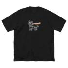 nachau7の凄いヤツ　エサにつられない豚 ビッグシルエットTシャツ