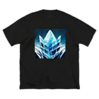 のんびりアート工房の氷のクリスタル Big T-Shirt