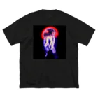 mmmzKのjellyfish_ネオン ビッグシルエットTシャツ