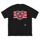 Glam_dangerのLeucoHeart#rougecolor ビッグシルエットTシャツ