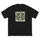 kotpopのSymmetrical Owls ビッグシルエットTシャツ