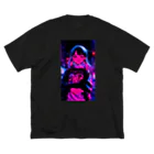 Oni-Giriの #Neon shibuya ビッグシルエットTシャツ